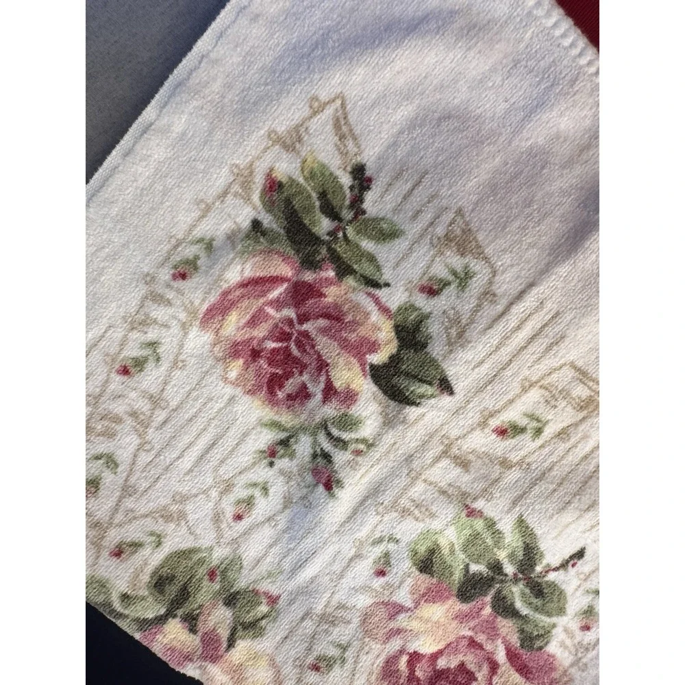 3 VTG Springmaid Flowers Floral‎ Bathroom Bath Hand Face Towel Made In USA